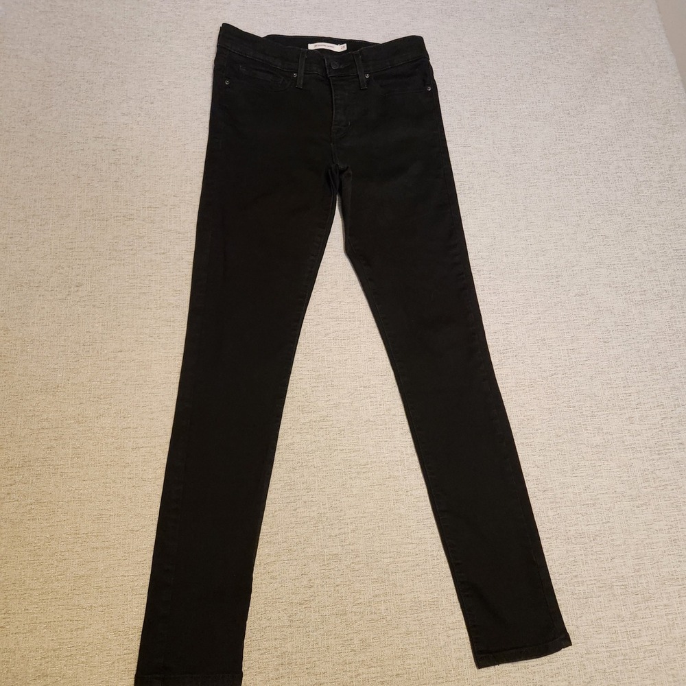 Levi's 311 Shaping Skinny Jeans Womens 28x30 Black Mid Rise Stretch Denim